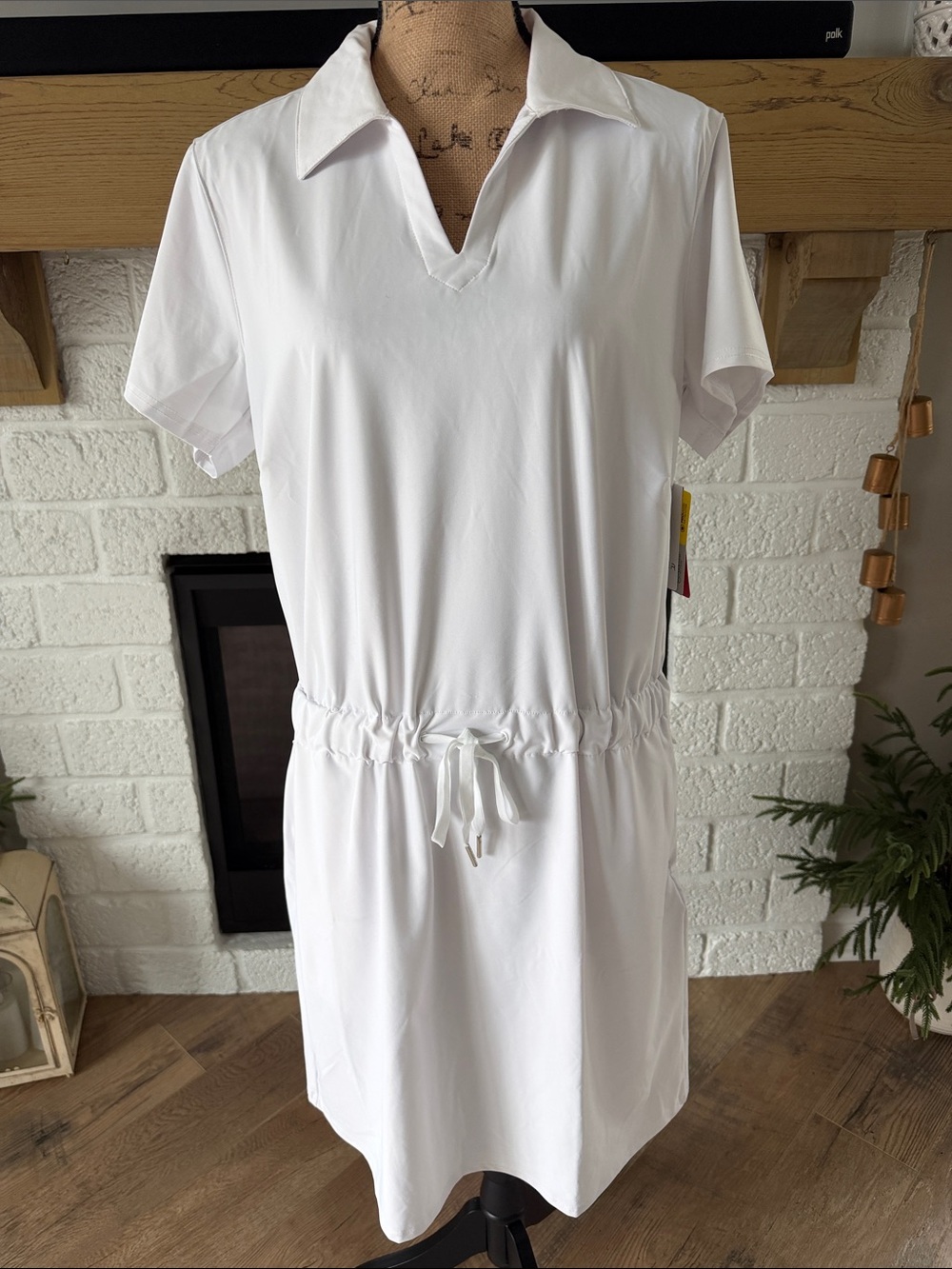 Spyder Women's Collared Stretch Short Sleeve Knit Dress